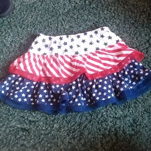 Girl patriotic skirt